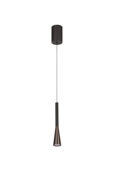 Lucide JOAKIM - Pendant light - Ø 7,7 cm - LED Dim. - CCT - 1x7W 2700K/4000K - With replaceable LED module - Coffee - Premium